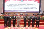 DPRD Provinsi Kepulauan Riau menggelar Rapat Paripurna di Ruang Sidang Utama Balairung Raja Khalid, Senin (23/6), dengan agenda utama penyampaian Laporan Hasil Pemeriksaan