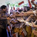 Suasana hangat dan penuh semangat menyambut kedatangan Presiden Republik Indonesia, Prabowo Subianto, di Bali Beach Convention Center, Kota Denpasar, Rabu (25/6/2025).