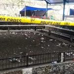 Suasana arena sabung ayam (tajen) di Banjar Tabu, Desa Songan, Kecamatan Kintamani, Kabupaten Bangli, berubah mencekam pada Sabtu siang (14/6/2025)