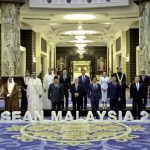 Presiden Republik Indonesia, Prabowo Subianto, menghadiri jamuan santap siang kenegaraan yang digelar oleh Yang di-Pertuan Agong XVII Sultan Ibrahim di Istana Negara Malaysia, pada Selasa, 27 Mei 2025. (Foto: Photo Pool Bernama) Read more: https://setkab.go.id/presiden-prabowo-hadiri-jamuan-kenegaraan-di-istana-negara-malaysia/