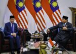 Presiden Republik Indonesia Prabowo Subianto dan Perdana Menteri Malaysia Anwar Ibrahim menggelar pertemuan di Istana Merdeka, Jakarta, pada Jumat, 27 Juni 2025. (Foto: BPMI Setpres) Read more: https://setkab.go.id/presiden-prabowo-dan-pm-anwar-sepakat-dukung-solusi-damai-untuk-palestina-dan-kawasan-timur-tengah/