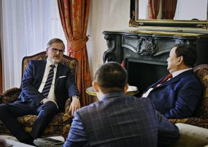 Presiden Republik Indonesia Prabowo Subianto menerima kunjungan Perdana Menteri (PM) Republik Ceko, Petr Fiala, pada Selasa, 17 Juni 2025