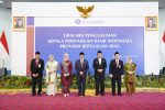 Gubernur Kepulauan Riau (Kepri) Ansar Ahmad menghadiri upacara pengukuhan Rony Widijarto Purubaskoro sebagai Kepala Perwakilan Bank Indonesia (BI) Provinsi Kepri yang baru, Jumat (18/7/2025).