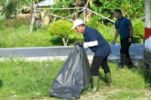 Aksi bersih-bersih melibatkan unsur TNI, Polri, OPD Pemprov Kepri, serta masyarakat.Sabtu (19/7/2025