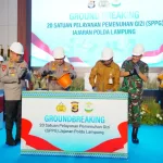 Kapolri Jenderal Listyo Sigit Prabowo memimpin langsung acara groundbreaking pembangunan 20 Satuan Pelayanan Pemenuhan Gizi (SPPG) di jajaran Polda Lampung, Senin (28/7/2025).