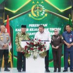 Jaksa Agung Republik Indonesia ST Burhanuddin meresmikan Gedung Kantor Kejaksaan Tinggi Kalimantan Selatan di Banjarbaru, Kamis (3/7).