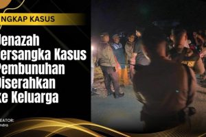 Kepolisian Resor Batanghari melalui Satuan Samapta mengawal ketat proses penyerahan jenazah tersangka kasus pembunuhan