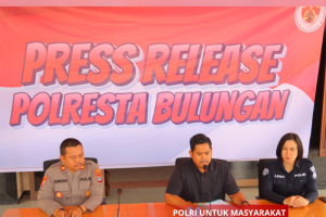 Satreskrim Polresta Bulungan berhasil menggagalkan upaya penyelundupan 55 ball press berisi pakaian bekas