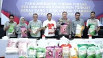 Dirtipideksus Bareskrim Polri menyita sebanyak 201 ton beras dari berbagai merek karena tidak memenuhi standar mutu dan takaran yang ditetapkan.