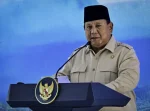 Presiden Prabowo Subianto menyampaikan sambutannya pada peluncuran kelembagaan 80.081 Koperasi Desa/Kelurahan Merah Putih (KDMP/KKMP)
