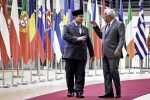 Presiden Republik Indonesia, Prabowo Subianto, melakukan pertemuan bilateral dengan Presiden Dewan Eropa, António Costa, pada Minggu, 13 Juli 2025, di Gedung Europa, Brussel, Belgia. (Foto: BPMI Setpres) Read more: https://setkab.go.id/bertemu-presiden-dewan-eropa-presiden-prabowo-ieu-cepa-menjadi-sejarah-baru-hubungan-strategis-indonesia-eropa/