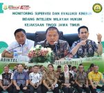Kepala Kejaksaan Tinggi Jawa Timur yang diwakili oleh Asisten Intelijen I Ketut Maha Agung, S.H., M.H. menyambut kedatangan Sekretaris Jaksa Agung Muda Intelijen