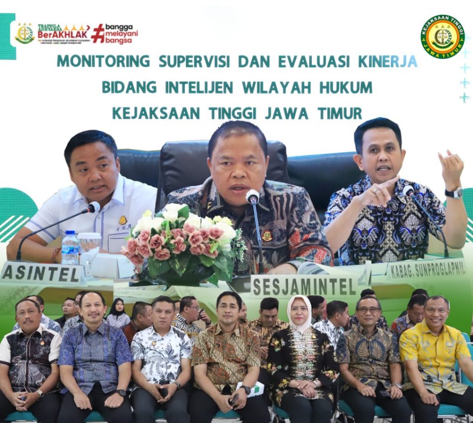 Kepala Kejaksaan Tinggi Jawa Timur yang diwakili oleh Asisten Intelijen I Ketut Maha Agung, S.H., M.H. menyambut kedatangan Sekretaris Jaksa Agung Muda Intelijen