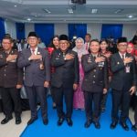 Upacara peringatan Hari Bhayangkara ke-79 digelar secara khidmat di lapangan Mapolresta Tanjungpinang, Selasa (1/7).