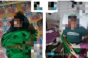 Suasana di Pasar Sentral, Kota Mulia, Kabupaten Puncak Jaya, mendadak mencekam pada Sabtu malam (12/7/2025)
