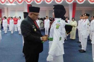 Sebanyak 48 pelajar terbaik Kota Tanjungpinang, terdiri dari 24 putra dan 24 putri, resmi dikukuhkan sebagai Pasukan Pengibar Bendera Pusaka (Paskibraka) Kota Tanjungpinang Tahun 2025.