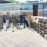 Bea Cukai Tegal dan Satpol PP Pemalang gagalkan pengiriman 672.000 batang rokok ilegal di Rest Area 319B Ampelgading, Selasa (29/7/2025).