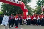Ribuan peserta memeriahkan Gerak Jalan Proklamasi kategori 17 kilometer yang secara resmi dibuka Wali Kota Tanjungpinang, Lis Darmansyah, Sabtu (23/8/2025).