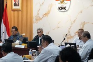 Komisi Pemberantasan Korupsi (KPK) bersama Badan Pemeriksa Keuangan (BPK) RI menggelar entry meeting pemeriksaan kinerja atas efektivitas strategi pencegahan korupsi di Gedung Merah Putih KPK, Jakarta, Senin (4/8).