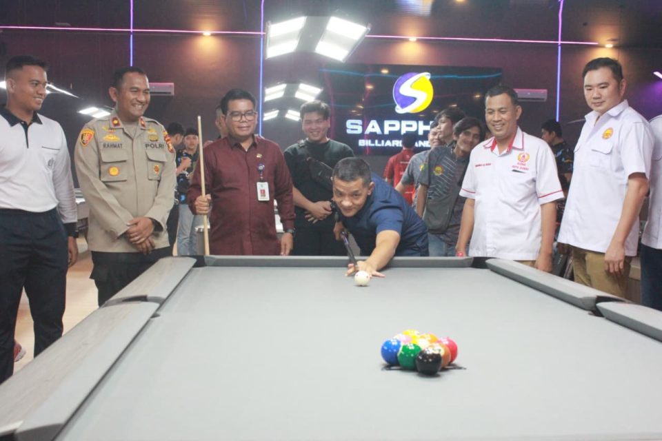 Dalam Rangka Memeriahkan HUT ke-80 RI Tahun 2025, Kodim 0320/Dumai menggelar Turnamen Billiard 9 Ball memperebutkan Piala Dandim 0320/Dumai.
