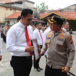 Apel penghargaan digelar di halaman belakang Mapolresta Pekanbaru, Jalan Ahmad Yani, Senin (11/8/2025),