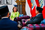 Presiden Republik Indonesia, Prabowo Subianto, menyampaikan apresiasi dan sambutan hangat kepada Presiden Republik Peru, Dina Ercilia Boluarte Zegarra.
