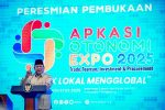 Presiden Prabowo Subianto secara resmi membuka Asosiasi Pemerintah Kabupaten Seluruh Indonesia (APKASI) Otonomi Expo 2025 yang digelar di Nusantara Hall, Indonesia Convention Exhibition (ICE) BSD, Tangerang, Provinsi Banten. Kamis, 28 Agustus 2025.(Foto: BPMI Setpres)