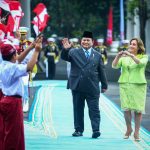 Presiden Republik Peru Dina Ercilia Boluarte Zegarra tiba di Istana Merdeka, Jakarta, pada Senin, 11 Agustus 2025. (Foto: BPMI Setpres)