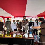 Polres Merauke bersama Kejaksaan Negeri (Kejari) Merauke memusnahkan barang bukti