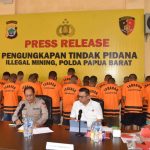 Praktik tambang emas ilegal di Distrik Masni, Kabupaten Manokwari, Papua Barat, berhasil diungkap Direktorat Reserse Kriminal Khusus (Ditreskrimsus) Polda Papua Barat