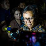 Menteri Kesehatan Budi Gunadi Sadikin menyampaikan keterangan pers kepada awak media di Istana Kepresidenan Jakarta, pada Selasa, 5 Agustus 2025. (Foto: BPMI Setpres)