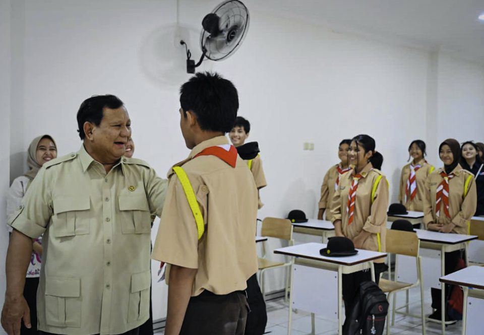 Sambut Presiden Prabowo